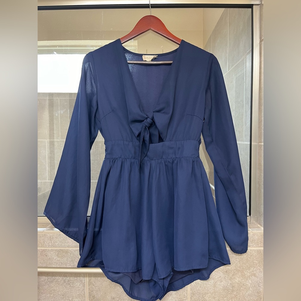 Alter’d State Navy Romper •Size Small